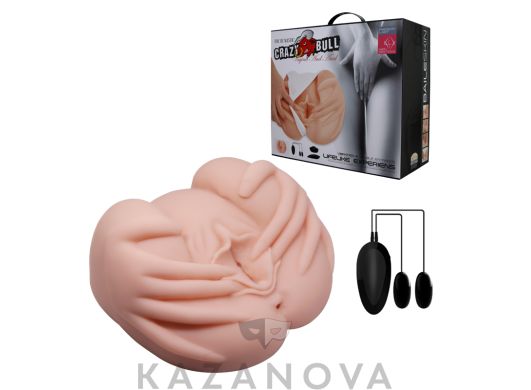 Мастурбатор Crazy Bull Realistic Vagina and Anal с вибрацией 022